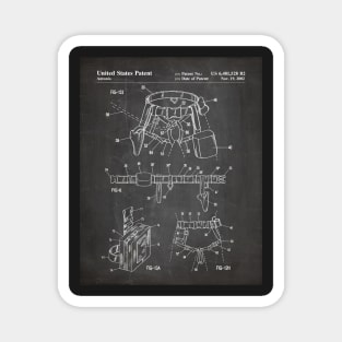 Climbing Equipment Patent - Climbing Fan Outdoors Hiking Art - Black Chalkboard Magnet