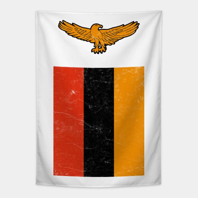 Zambia // Vintage Faded Style Flag Design Tapestry by DankFutura