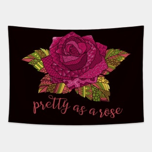 Pretty as a Rose - Purple Tapestry