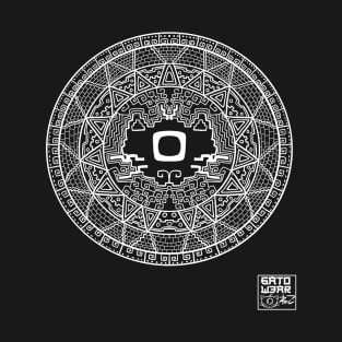 6AT0 Aztec Wheel (White) T-Shirt