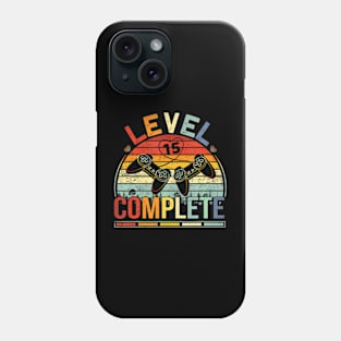 Level 15 Complete Retro Video  Couple 15th Phone Case