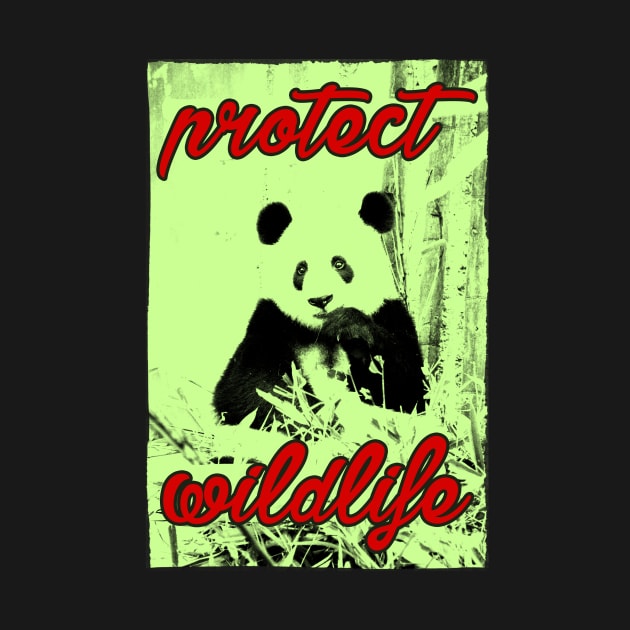 protect wildlife - panda by Protect friends