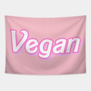 Vegan Girl (Barbie font) Tapestry