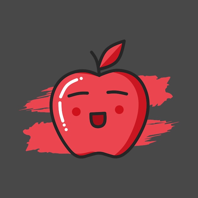 Cute Red Apple by ramaart12