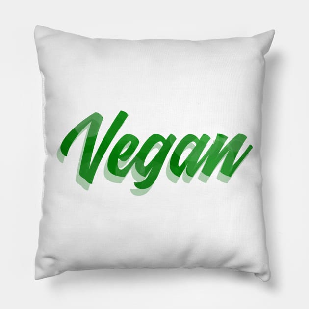 Vegan - Vegan, Veggies - D3 Designs Pillow by D3Apparels