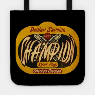 Sparkplug Vintage Sign Tote