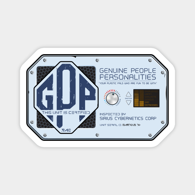 GPP Genuine People Personalities Magnet by DeepSpaceDives