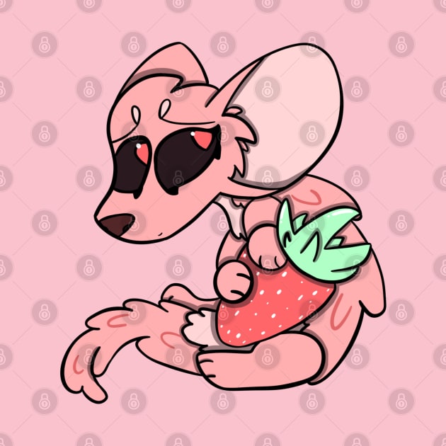 Sable Hugging Strawberry by SableShroom