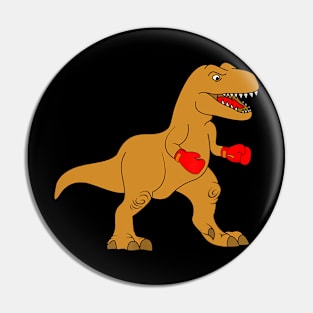 Boxing Dinosaur Saurus Pin