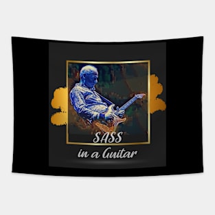 SASS in a guitar Tapestry