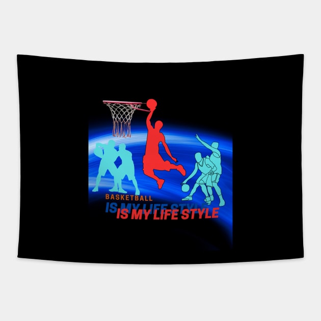 Basketball is my life style Tapestry by RedCat