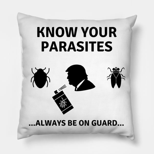 know your parasites - Luna Tick - Parasites meme Pillow by OrionBlue