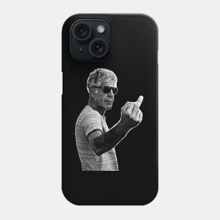 Anthony Bourdain middle finger pose Phone Case