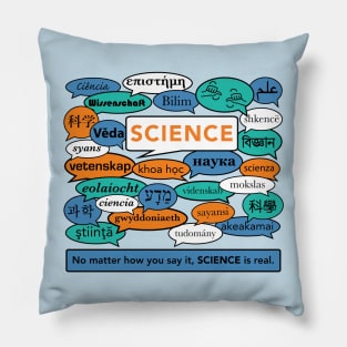 Science, multilingual. Pillow