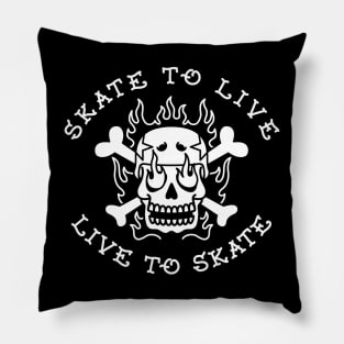 Skate to Live Pillow