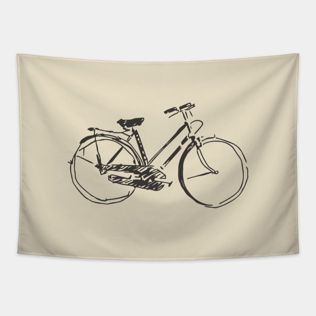 Bicycle in my heart Tapestry by sabada