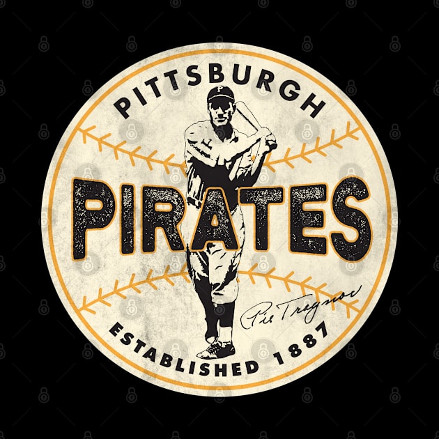 Pittsburgh Pirates Pie Traynor by Buck Tee Originals by Buck Tee