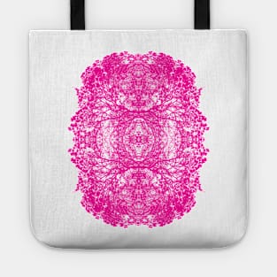 Pink Symetric Cherry Blossoms Tote