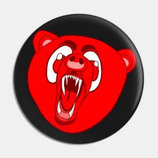 Red Bear Pin