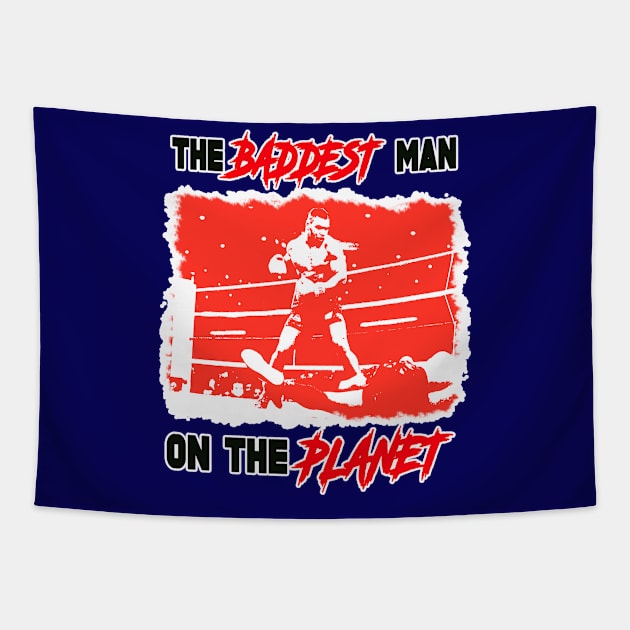 Retro Boxing Icons - BADDEST MAN ON THE PLANET Tapestry by OG Ballers