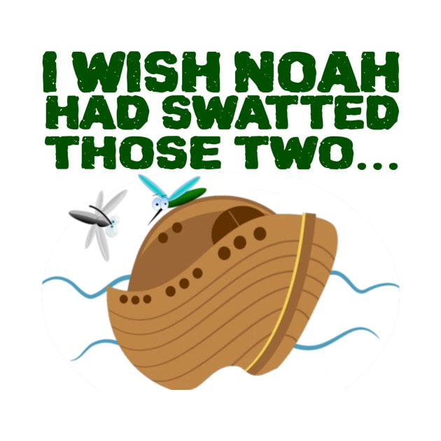 Jesus T-Shirts Noah's Ark and Mosquitoes by KSMusselman