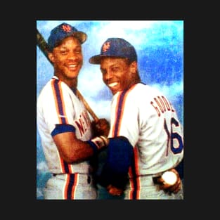Darry l Strawberry and Dwight Gooden in New York Mets, 1983 T-Shirt