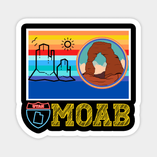 Moab Utah graphic Magnet