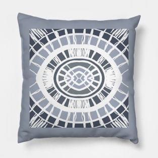 Abstract Quartz Blue Pillow