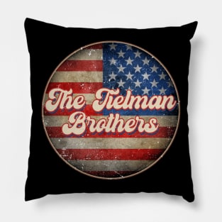 American Flag Personalized Tielman Proud Name Birthday Pillow