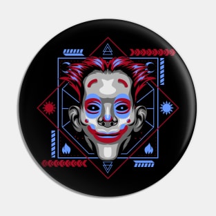 clown face Pin