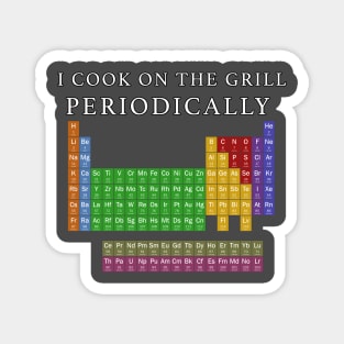 I Cook on the Grill Periodically Magnet