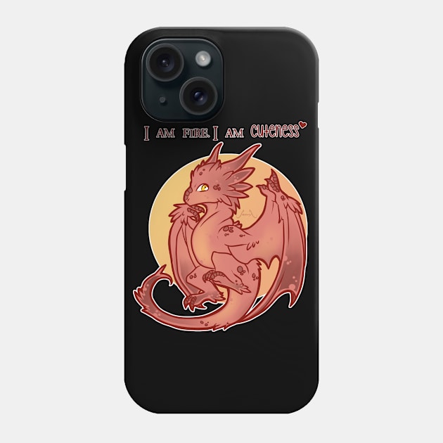 I am fire, I am cuteness Phone Case by seosaur