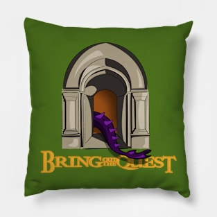 Quest Unveiled: Medieval Dragon Entrance Pillow