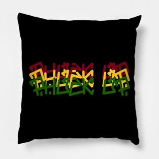 rasta restamp Pillow