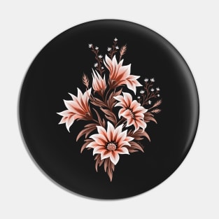 Gazania Floral - Black Brown Pin