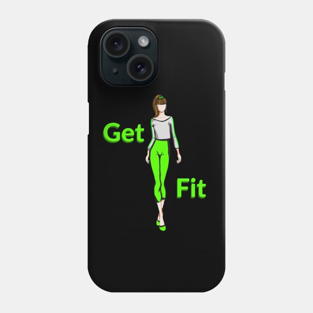 Get Fit Phone Case by mahwishzia