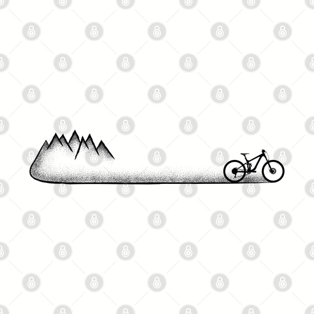 cycling mountain bike biking biker cyclist MTB Downhill gift by TheOutdoorPeople