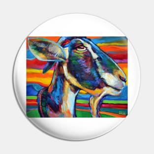 Colorful Farm Goat Pin