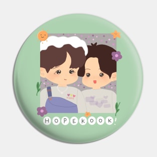 HopeKook Polaroid Chibi BTS Pin