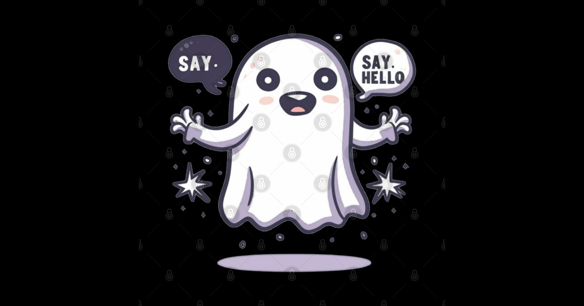 Say hello - Ghost - Sticker | TeePublic