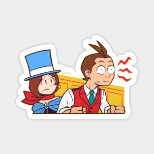 Apollo Justice and Trucy Wright - Ace Attorney Magnet