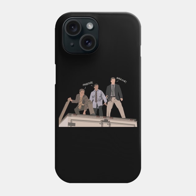 Parkour the office Phone Case by taheldesigns