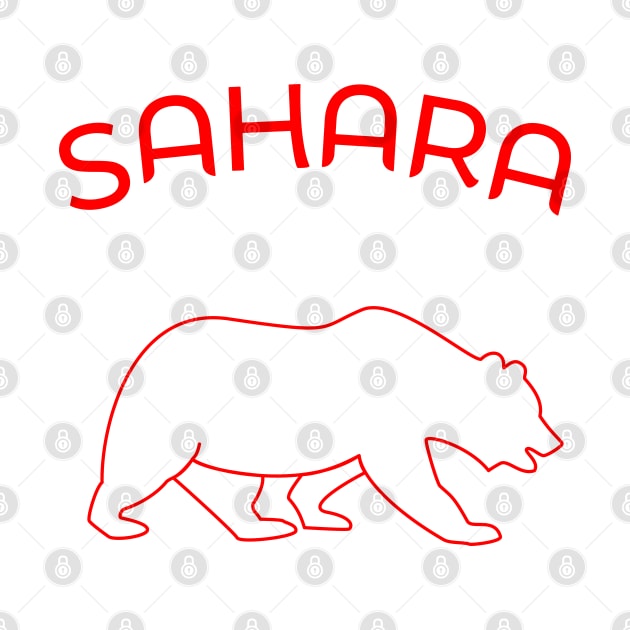 Sahara Bear Red by laundryday