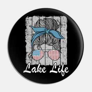 Lake Life Mom Women Funny Lake Life Pin