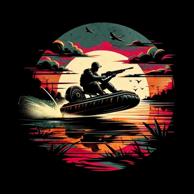 Swampboat Hunter Design by Miami Neon Designs