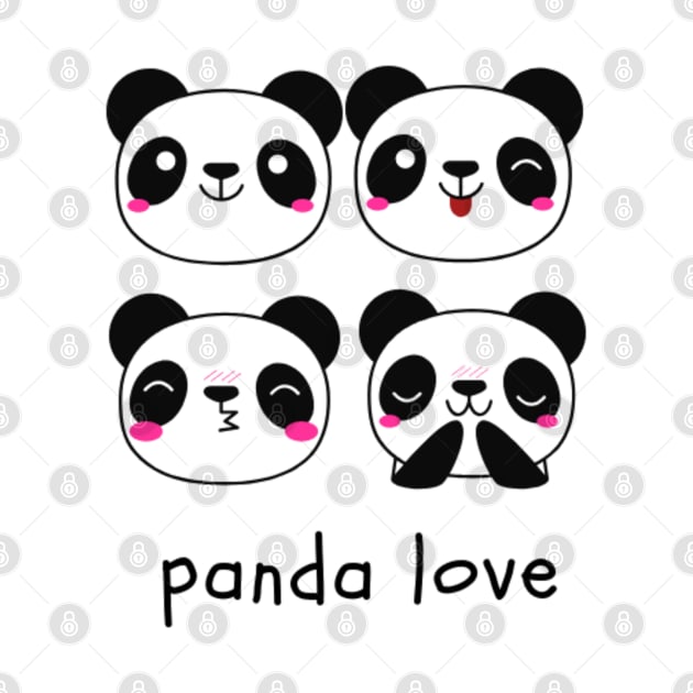 Panda Love by NoColorDesigns