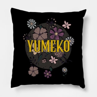 Aesthetic Proud Name Yumeko Flowers Anime Retro Styles Pillow