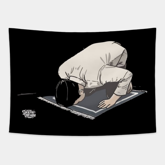 muslim sujud Tapestry by Nawaw