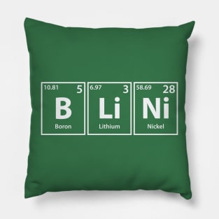 Blini (B-Li-Ni) Periodic Elements Spelling Pillow