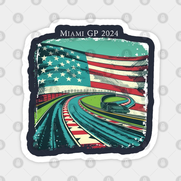 2024 Miami Grand Prix F1 T-Shirt - Merchandise | Unique F1 Tracks Design | Limited Edition | Perfect Gift for Miami F1 Fans Magnet by pitshopmerch@gmail.com